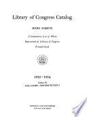 Library of Congress Catalog