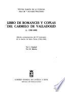 Libro de romances y coplas