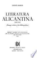 Literatura alicantina, 1839-1939