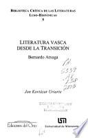 Literatura vasca desde la transición