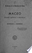 Maceo, estudio político y patriótico