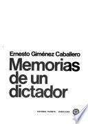 Memorias de un dictador