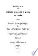 Memorias del Instituto Geológico y Minero de España