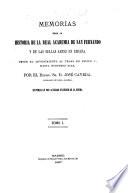 Memorias para la historia de la Real academia de San Fernando y de las bellas artes en España