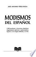 Modismos del español