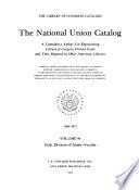 National Union Catalog