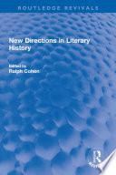 New Directions in Literary History