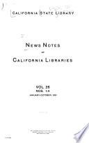 News Notes of California Libraries