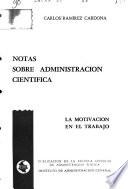 Notas sobre administración científica