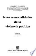Nuevas modalidades de la violencia política