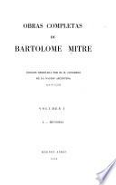 Obras completas de Bartolome Mitre