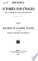 Obras de Don Diego de Saavedra Fajardo