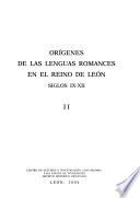 Orígenes de las lenguas romances en el Reino de León, siglos IX-XII