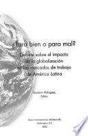 Para bien o para mal?