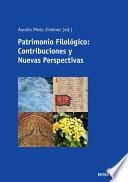 Patrimonio Filológico: Contribuciones y Nuevas Perspectivas