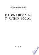 Persona humana y justicia social