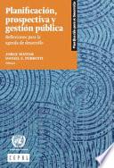 Planificación, prospectiva y gestión pública