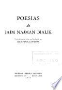 Poesias de Jaim Najman Bialik