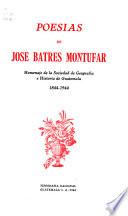 Poesías de José Batres Montúfar