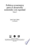 Política económica para el desarrollo sostenido con equidad