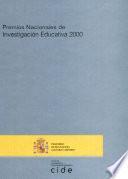 Premios nacionales de investigación educativa 2000