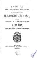 Preuves des extravagantes prétentions de la famille roturière Chanel, dite De Crouy Chanel de Hongrie, et de la légitimité de la maison princière de Croy-Dülmen