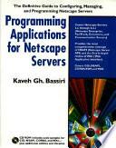 Programming Applications for Netscape Servers