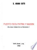 Puerto Rico, patria y nación