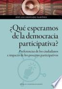 ¿Qué esperamos de la democracia participativa?