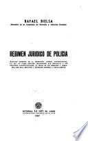 Régimen jurídico de policía