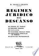 Régimen jurídico del descanso