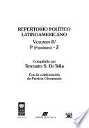 Repertorio político latinoamericano: P (Populismo)-Z