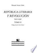 República literaria y revolución