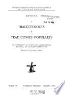 Revista de dialectología y tradiciones populares