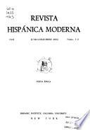 Revista hispánica moderna
