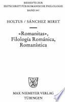 Romanitas - Filología Románica - Romanística