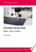 Schreiben mit der Hand