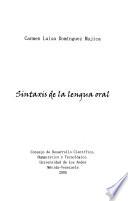 Sintaxis de la lengua oral