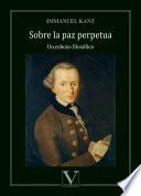 Sobre la paz perpetua. Un esbozo filosófico