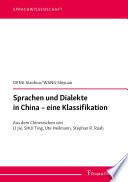 Sprachen und Dialekte in China – eine Klassifikation