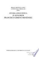 Studia linguistica in honorem