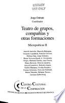 Teatro de grupos, compañías y otras formaciones