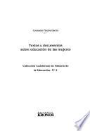 Textos y documentos sobre educación de las mujeres