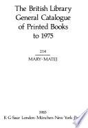 The British Library General Catalogue of Printed Books to 1975