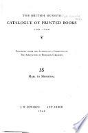 The British Museum Catalogue of Printed Books, 1881-1900: Marl to Mendthal