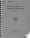 Use of Lime in the Construction and Maintenance of Saskatchewan Highways 1962-1968