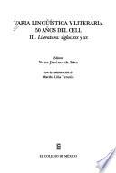 Varia lingüística y literaria