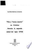 Vida y buena muerte en Córdoba durante la segunda mitad del siglo XVIII