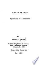 Vocabulario aguaruna de Amazonas