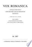 Vox romanica